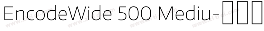 EncodeWide 500 Mediu字体转换